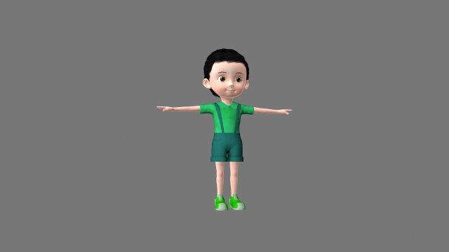 boy 3D Model .c4d .max .obj .3ds .fbx .stl .blend 