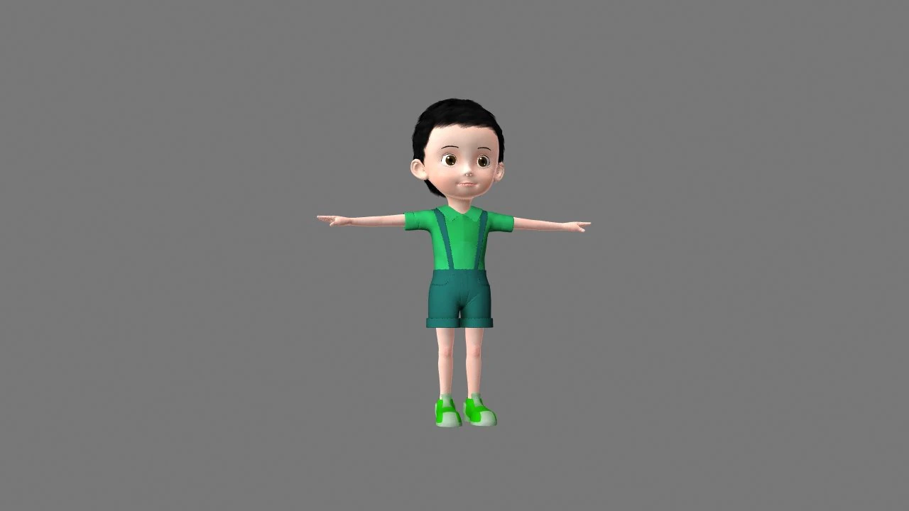 boy 3D Model .c4d .max .obj .3ds .fbx .stl .blend 