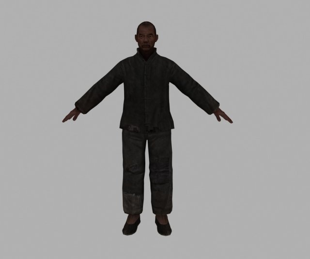 farmer 3Dモデル .c4d .max .obj .3ds .fbx .stl .blend 