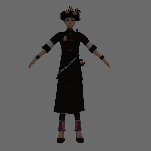 achang women Modèle 3D .c4d .max .obj .3ds .fbx .stl .blend 