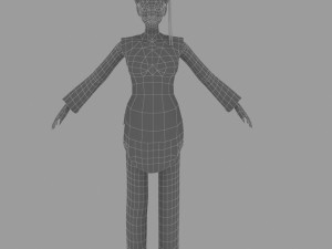 white women 3D 模型