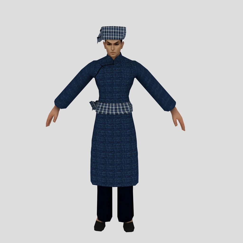 茶色の男性 3Dモデル .c4d .max .obj .3ds .fbx .stl .blend 