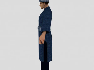 茶色の男性 3Dモデル