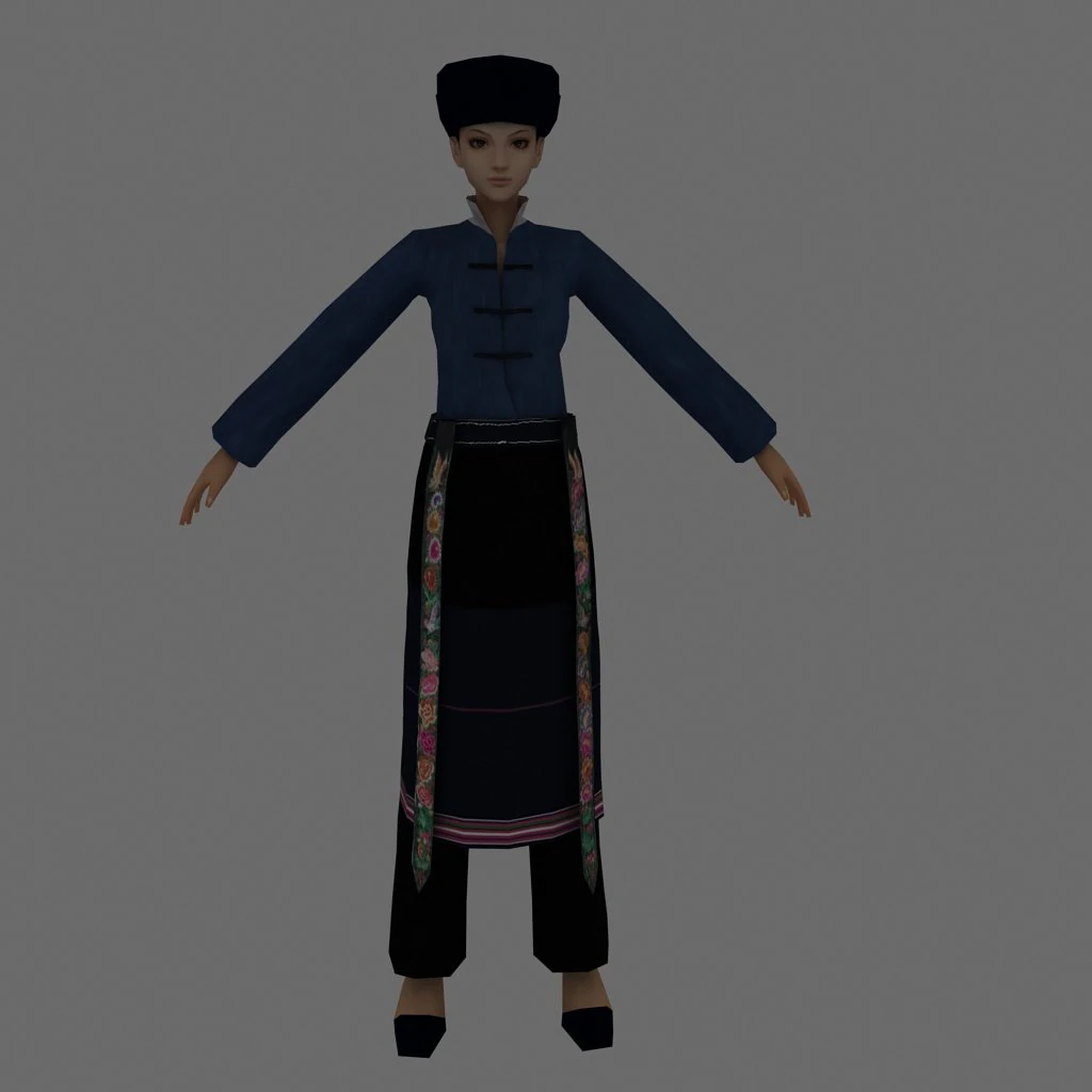 browns women 3D Model .c4d .max .obj .3ds .fbx .stl .blend