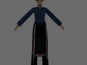 braune Frauen 3D Modell