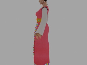 tibetan women 3Dモデル