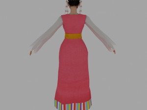 tibetan women 3Dモデル
