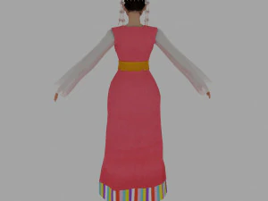 tibetan women 3D Model
