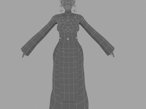 tibetan women 3Dモデル