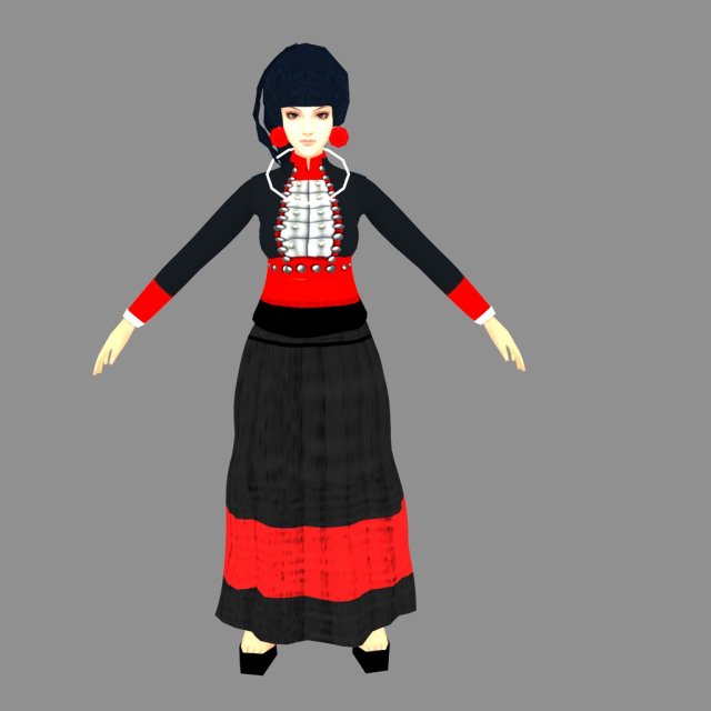 deang women 3D Model .c4d .max .obj .3ds .fbx .stl .blend 