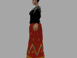 lady jingpo Modèle 3D