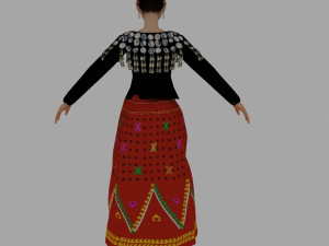 lady jingpo Modèle 3D