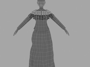 lady jingpo Modèle 3D
