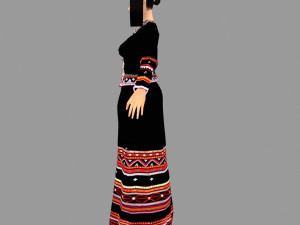 lahu women 3D मॉडल