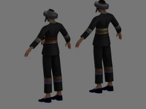 hmong men 3D Model