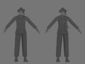hmong men 3D Model