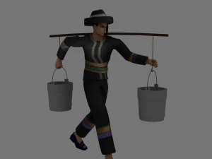 hmong men 3D Model