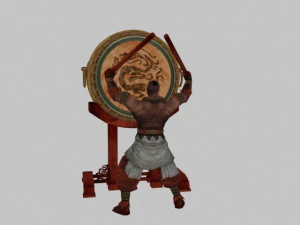 drumming 3D Model