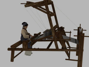 women weaving 3D Model
