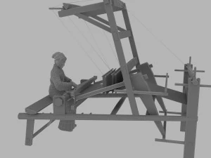 women weaving 3D Model