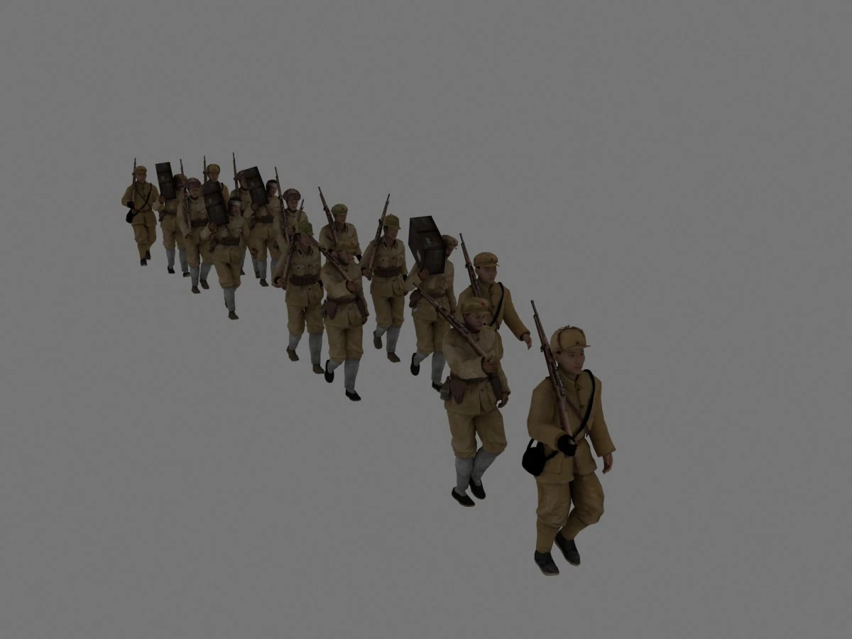soldier 3D Model .c4d .max .obj .3ds .fbx .stl .blend