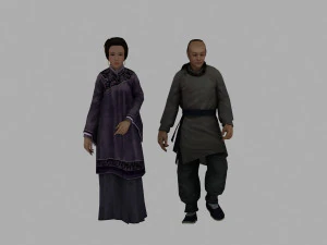 husband and wife 3D Model
