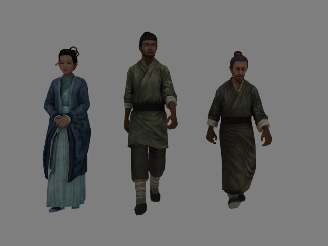 ancient people 3D-Modell .c4d .max .obj .3ds .fbx .stl .blend 