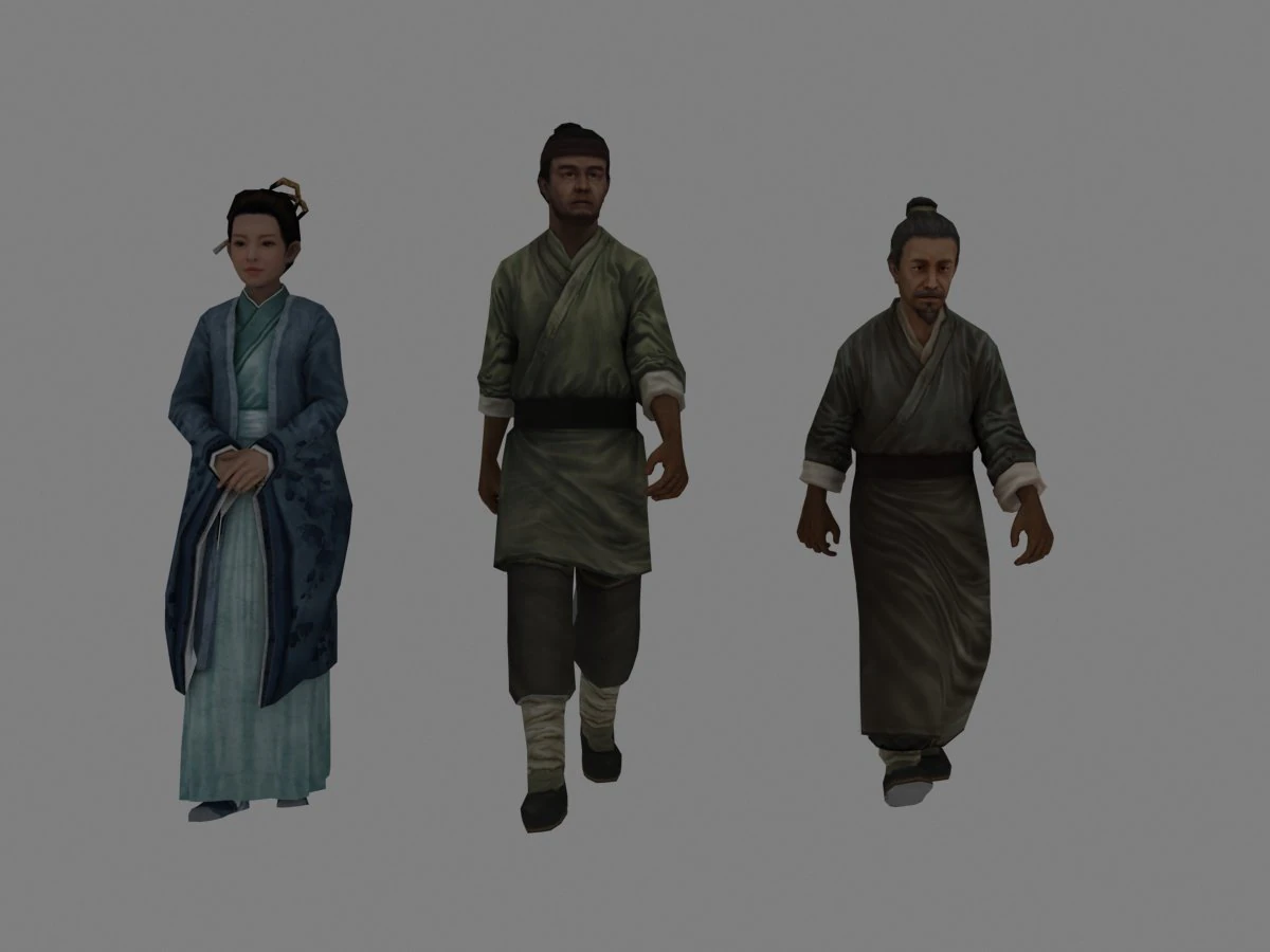 ancient people 3D Model .c4d .max .obj .3ds .fbx .stl .blend 