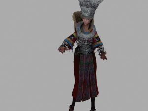 hmong women 3D Model