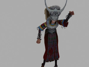 hmong women 3Dモデル