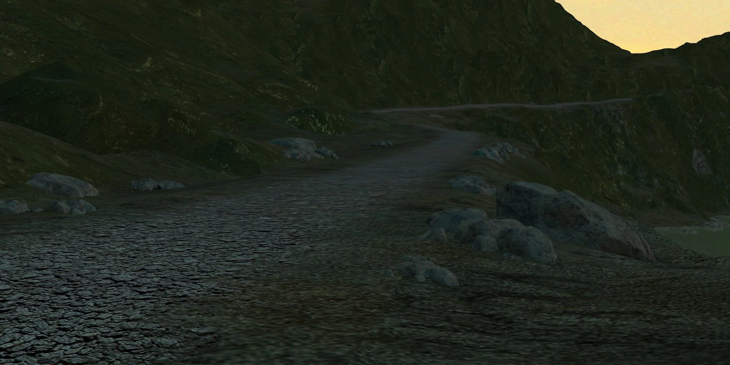 mountain road 3D Model .c4d .max .obj .3ds .fbx .stl .blend 