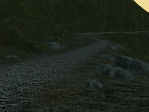 mountain road Modèle 3D