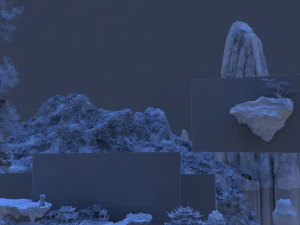 mountain scene 3D Model