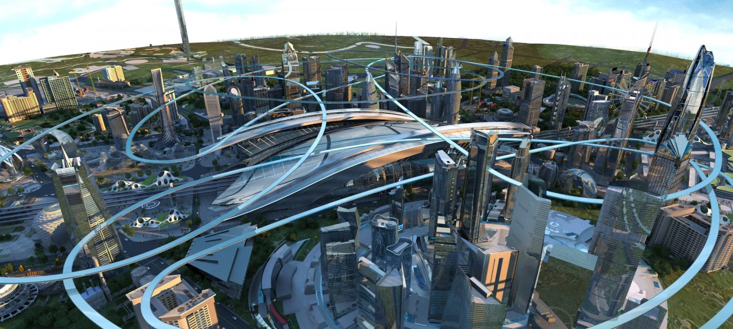 future city 3D Model .c4d .max .obj .3ds .fbx .stl .blend