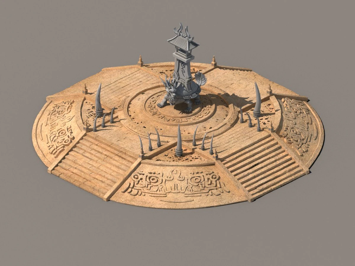 ancient architecture 3D Model .c4d .max .obj .3ds .fbx .stl .blend 