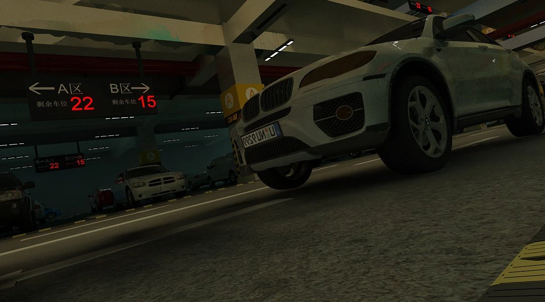 подземный гараж 3D Модель .c4d .max .obj .3ds .fbx .stl .blend 