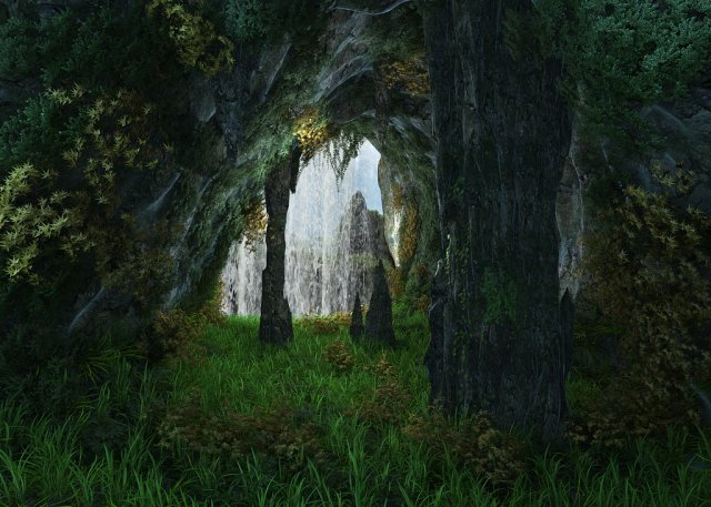 waterfall Modello 3D .c4d .max .obj .3ds .fbx .stl .blend 