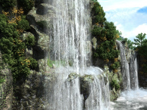 waterfall Modello 3D