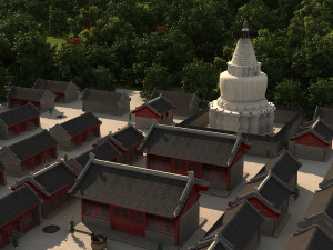 miaoying temple tower 3D Model
