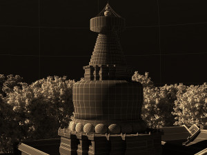 miaoying temple tower 3D Model