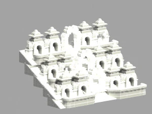 그룹 부처님 3D 모델