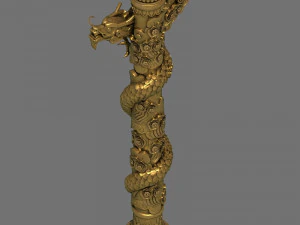 panlong column 3D Model