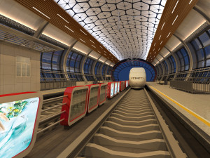 high speed railway 3D 模型