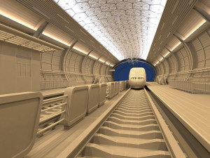 high speed railway 3D 模型