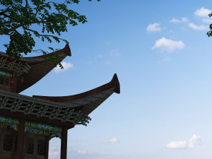 ancient city tower 3Dモデル