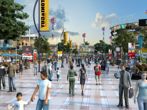 commercial plaza 3D Модель