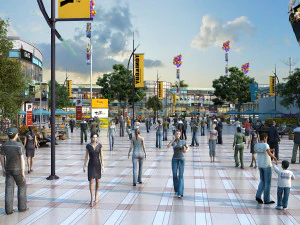 commercial plaza 3D Model