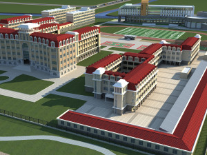 school 3D 모델