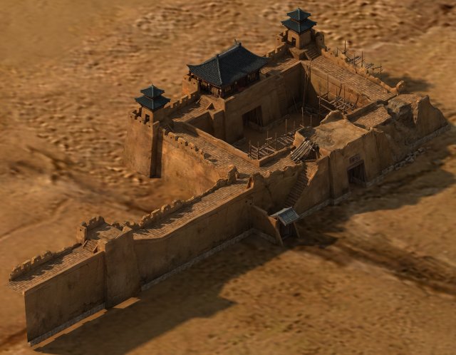 city gate 3D Model .c4d .max .obj .3ds .fbx .stl .blend 