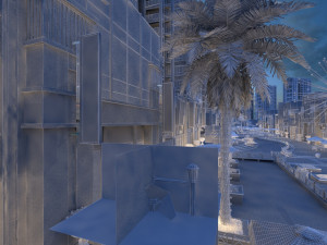 commercial street Modelo 3D